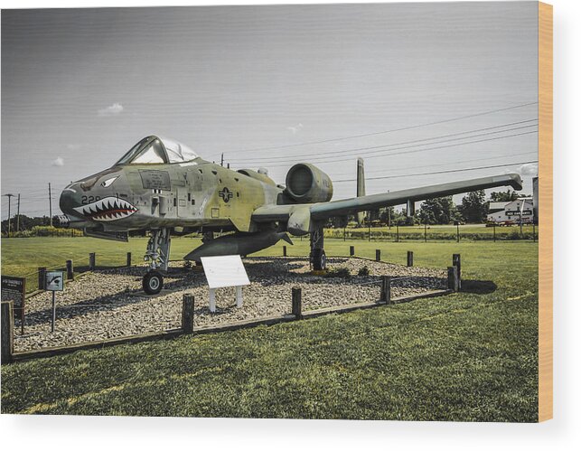 A-10 Wood Print featuring the photograph A10 Tank Buster by Chris Smith