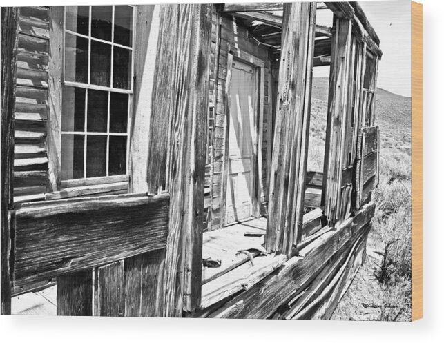 Wood Wood Print featuring the photograph Abandoned by Christina Ochsner