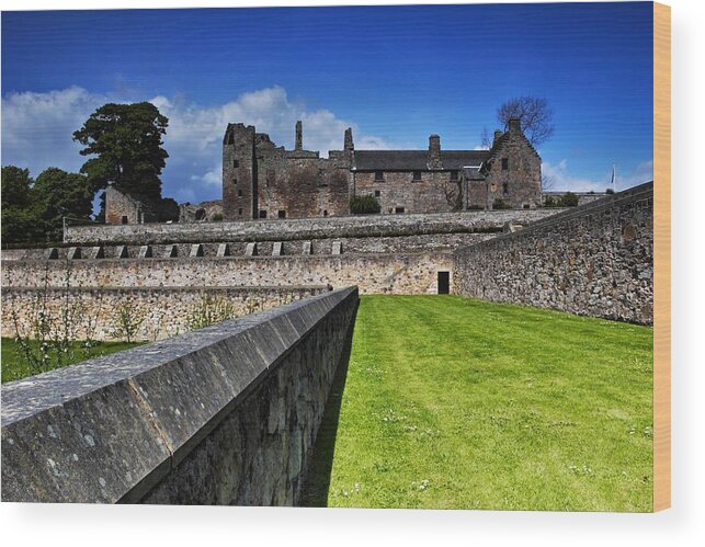 Aberdour Wood Print featuring the photograph Aberdour Castle by Mike Farslow