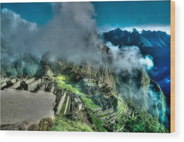 Photograph Wood Print featuring the photograph Above The Clouds by Richard Gehlbach