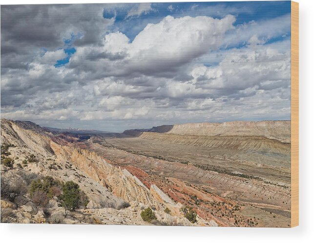 Capitol Reef Wood Print featuring the photograph Above the Strike Valley by Kathleen Bishop