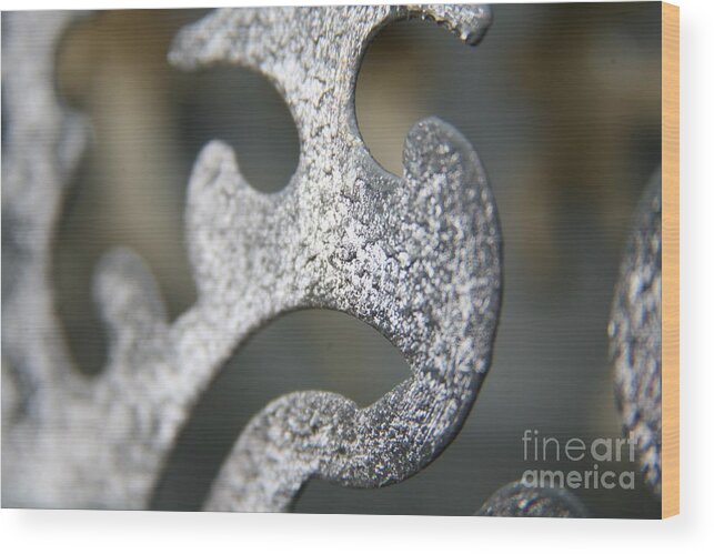 Metal Wood Print featuring the photograph Abstract in metal by Lynn England