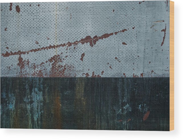 Weathered Wood Print featuring the photograph Abstract Ocean by Jani Freimann