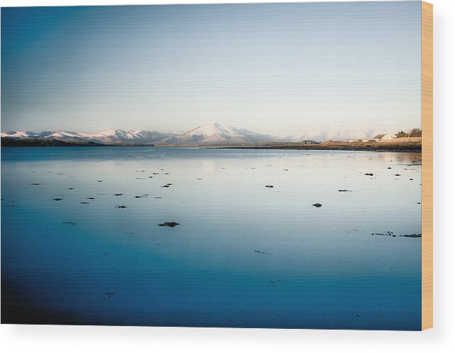 Blue Wood Print featuring the photograph Accross The Snowy Barrow by Mark Callanan