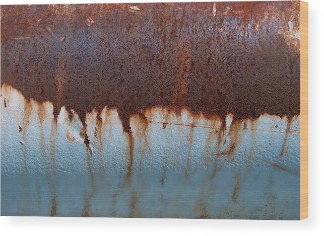 Industrial Wood Print featuring the photograph Acid Rain by Jani Freimann