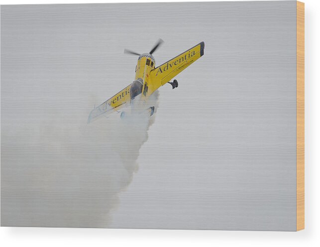 Acrobatics Wood Print featuring the photograph Aerobatics at Cuatro Vientos II by Pablo Lopez