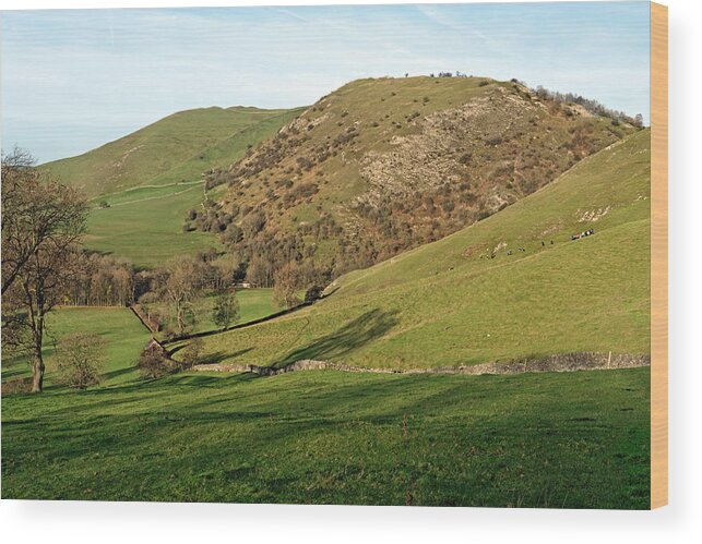 Britain Wood Print featuring the photograph Across Thorpe Cloud to Bunster Hill by Rod Johnson