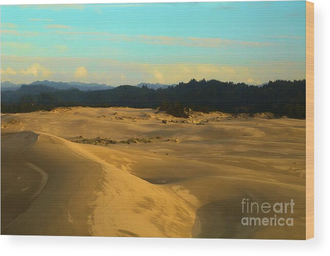 Oregon Dunes Wood Print featuring the photograph Afternoon At Oregon Dunes by Adam Jewell