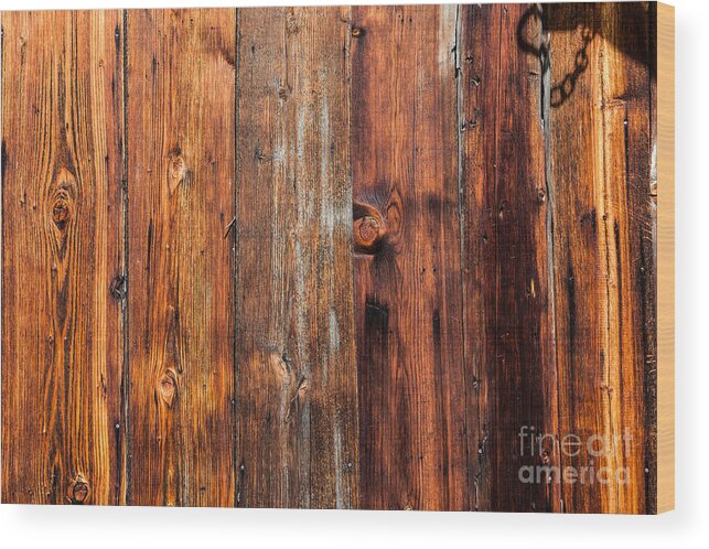 Abstract Wood Print featuring the photograph Aged Wood by Charles Lupica