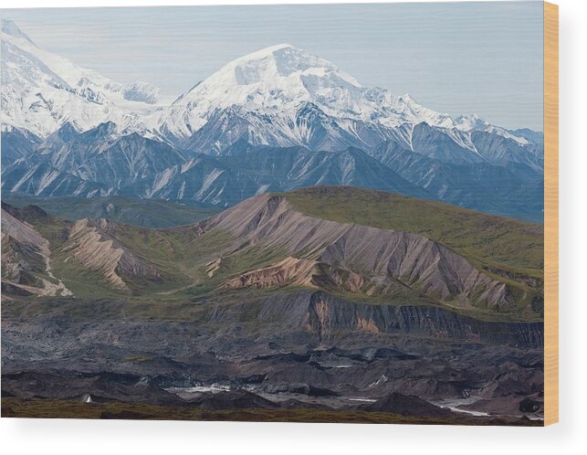 Alaska Wood Print featuring the photograph Alaska Range by Dr Juerg Alean/science Photo Library