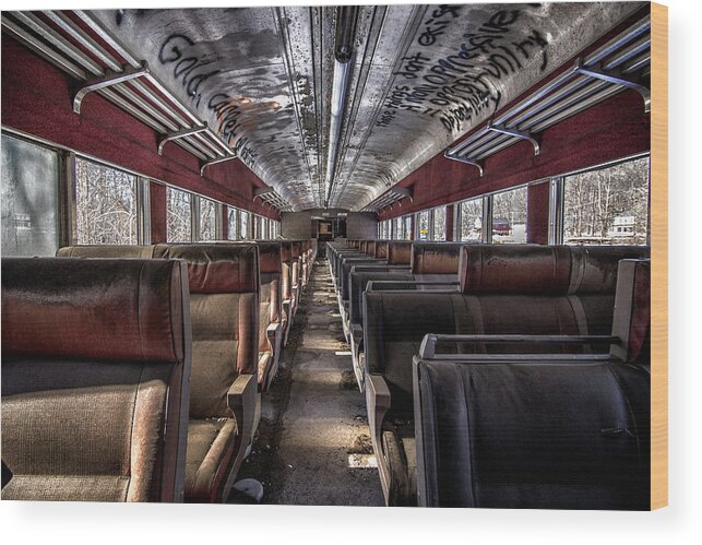 Railroad Wood Print featuring the photograph All aboard by Rob Dietrich