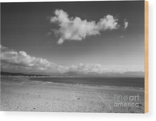 Sea Wood Print featuring the photograph All Alone by Ian Mitchell