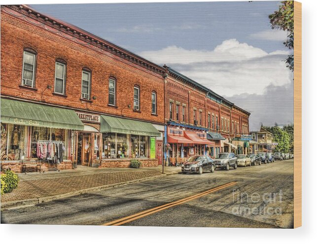 Main Street Wood Print featuring the photograph All Along Main Street by Jim Lepard