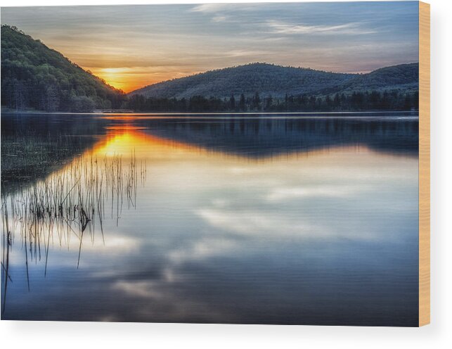 Allegheny Sunset Wood Print featuring the photograph Allegheny Sunset by Mark Papke