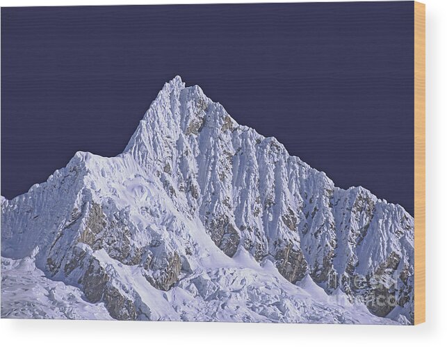 Landscape Wood Print featuring the photograph Alpamayo Peru by Rudi Prott