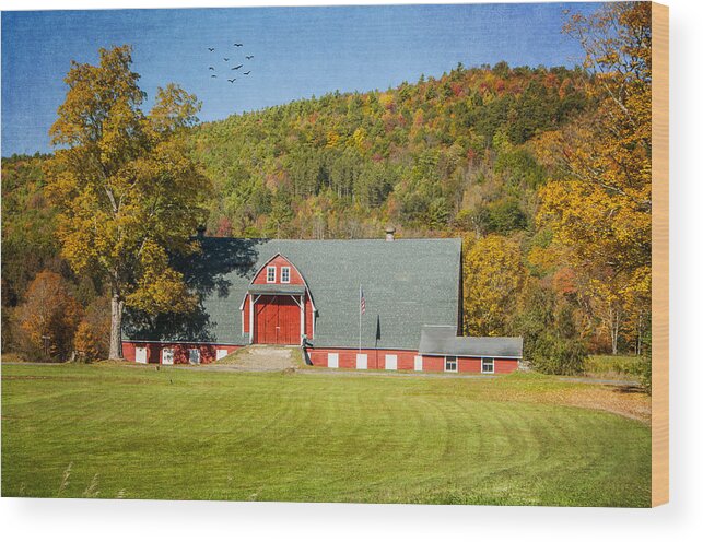 Barn Wood Print featuring the photograph American Barn by Cathy Kovarik