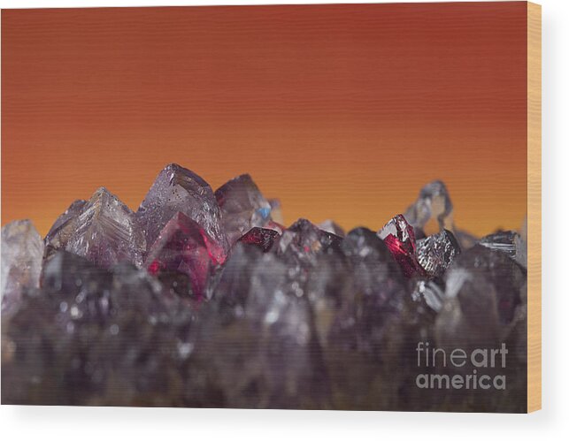 Amethyst Wood Print featuring the photograph Amethyst Sunset by Art Whitton