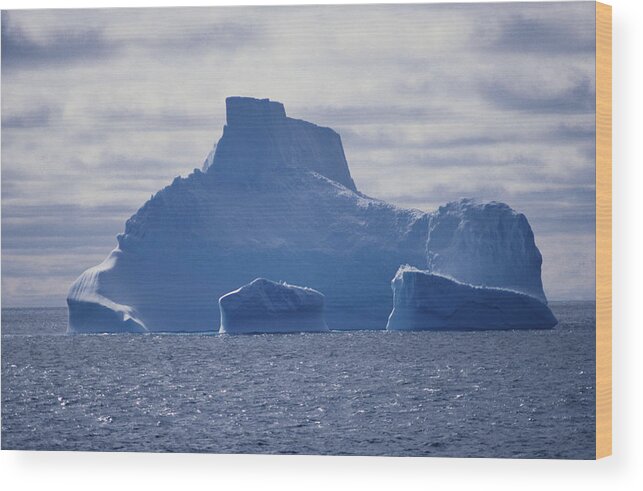 Antarctic Wood Print featuring the photograph Antarctic Iceberg by A.b. Joyce