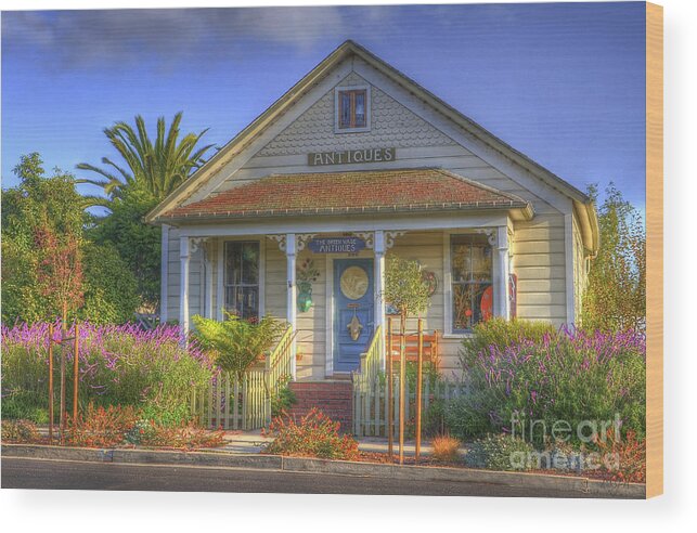 Hdr Process Wood Print featuring the photograph Antiques Anyone? by Mathias 