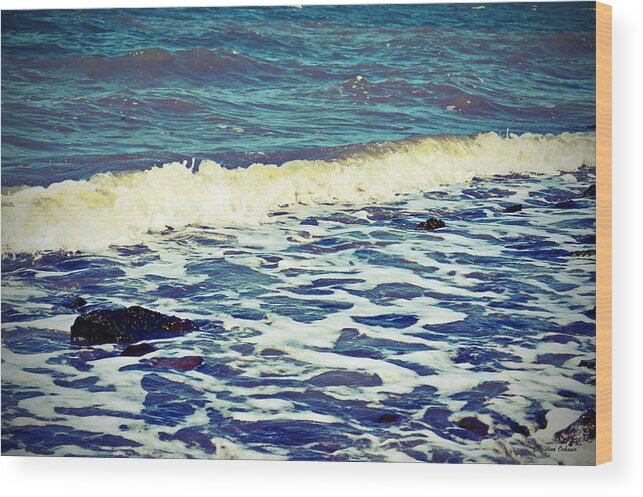 As The Tide Goes Out Wood Print featuring the photograph As The Tide Goes Out by Christina Ochsner
