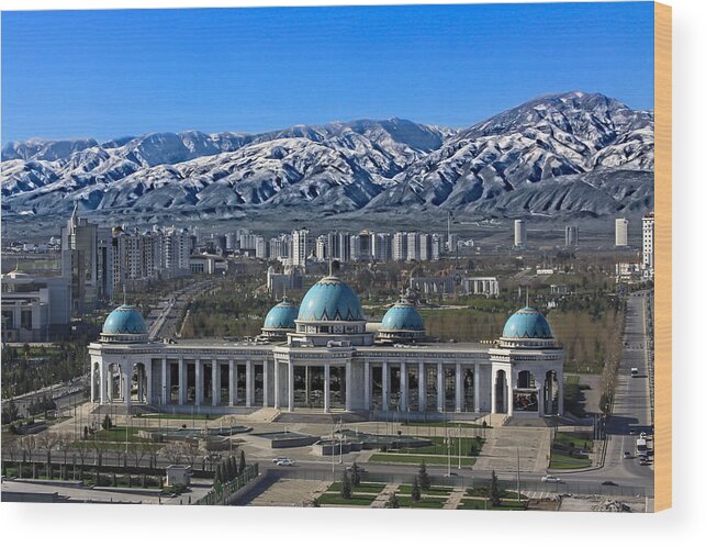 Landscape Wood Print featuring the photograph Ashgabat by Dave Hall