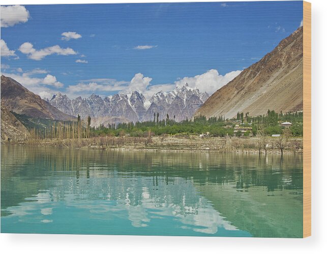 Tranquility Wood Print featuring the photograph Attabad Lake by Iqbal Khatri