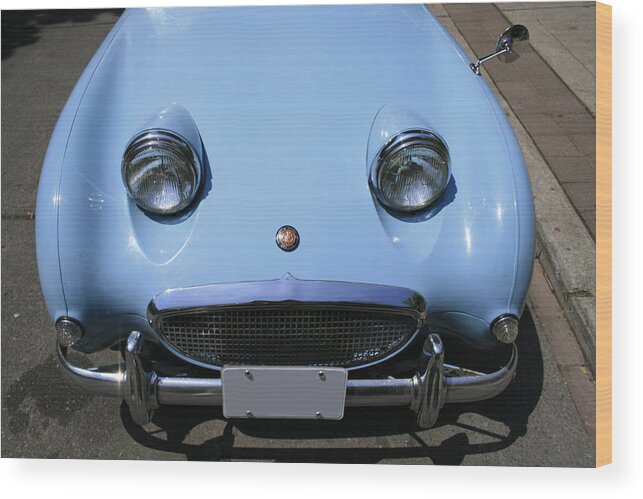  Wood Print featuring the photograph Austin Healey Two by Alan Rutherford