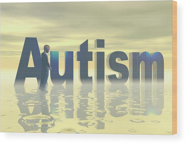 Autism Wood Print featuring the photograph Autism by Carol & Mike Werner