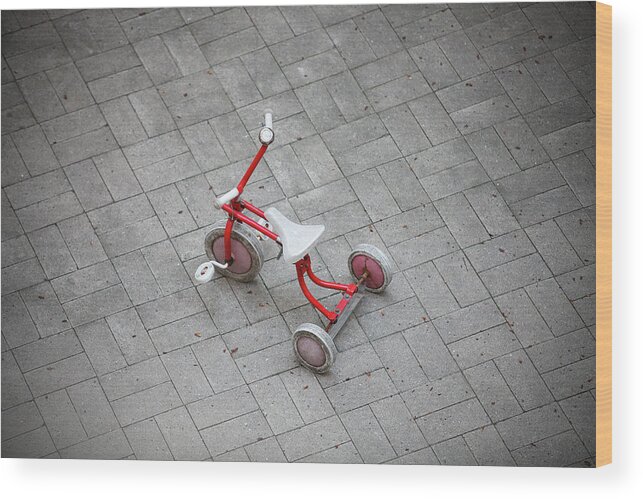 Copenhagen Wood Print featuring the photograph Baby Tricycle by Mura