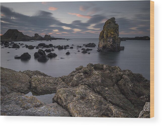 Ballintoy Wood Print featuring the photograph Ballintoy Sea Stack 2 by Nigel R Bell
