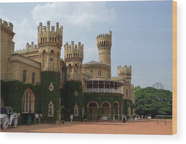 Arch Wood Print featuring the photograph Bangalore Palace by Photo By Bhaskar Dutta