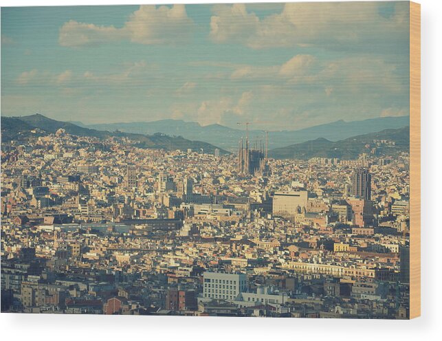 Tranquility Wood Print featuring the photograph Barcelona by Photo By Ira Heuvelman-dobrolyubova