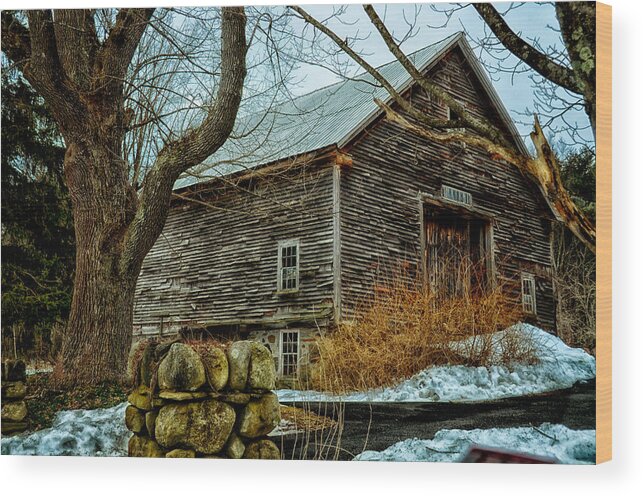 Nature Wood Print featuring the photograph Barn 7087 by Tricia Marchlik