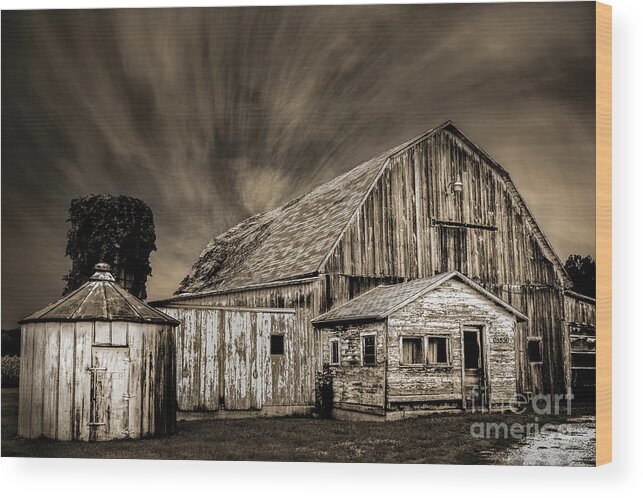 Barn Wood Print featuring the photograph Barn on Hwy 66 by Michael Arend