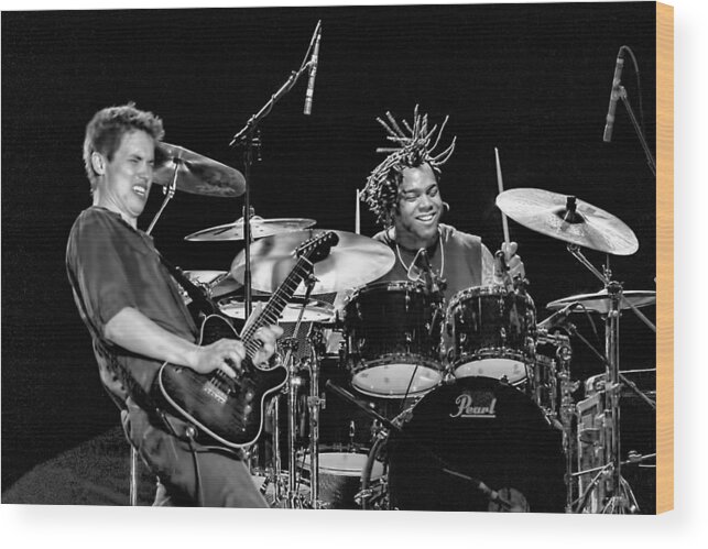Tampa Bay Blues Festival Wood Print featuring the photograph Barry Alexander Drumming for Johnny Lang by Ginger Wakem