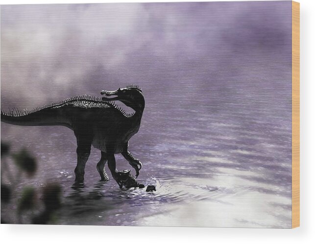 Baryonyx Walkeri Wood Print featuring the photograph Baryonyx Dinosaur by Jaime Chirinos/science Photo Library