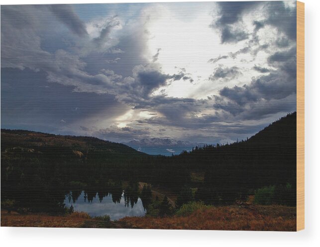 Fall Colors Wood Print featuring the photograph Basking in Twilight by Jeremy Rhoades