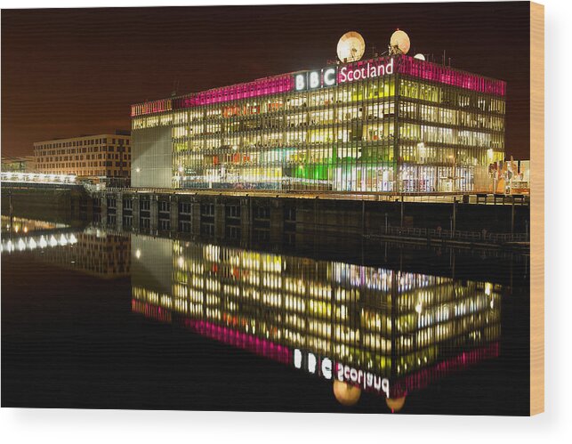 Cityscape Wood Print featuring the photograph BBC Studio's by Stephen Taylor