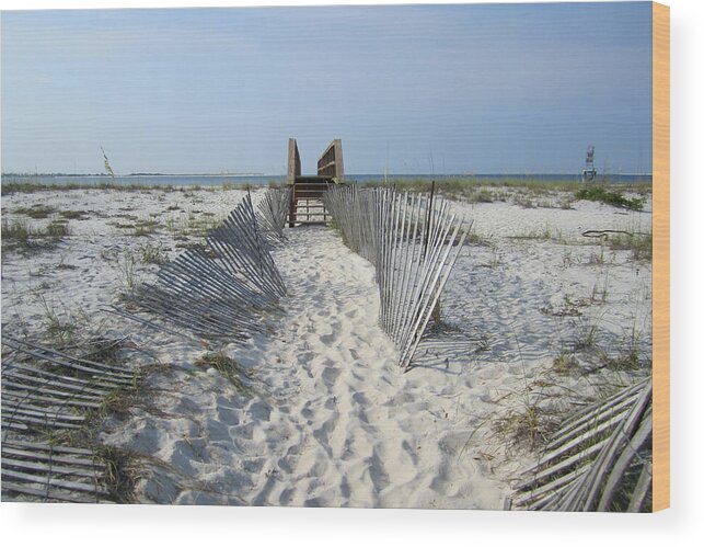 Pensacola Wood Print featuring the photograph Beach by Jon Emery