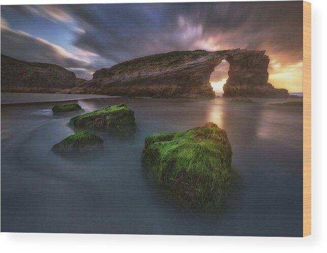 Seascape Wood Print featuring the photograph Beach Of The Cathedrals by Carlos F. Turienzo