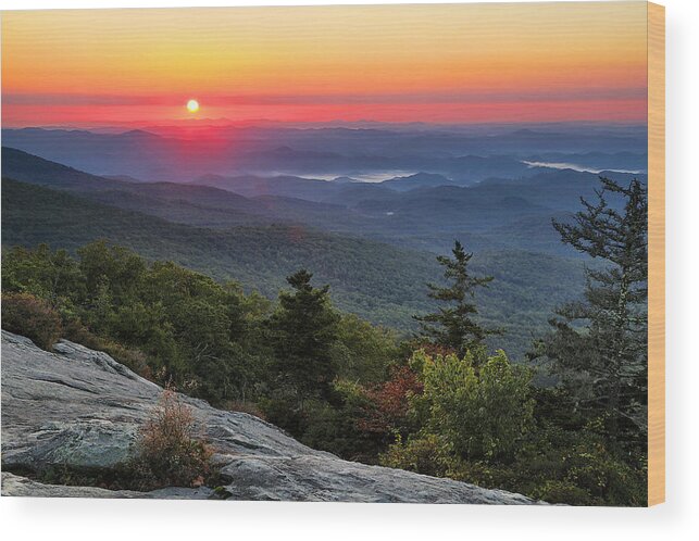 Landscape Wood Print featuring the photograph Beacon Heights Sunrise by Mark Steven Houser