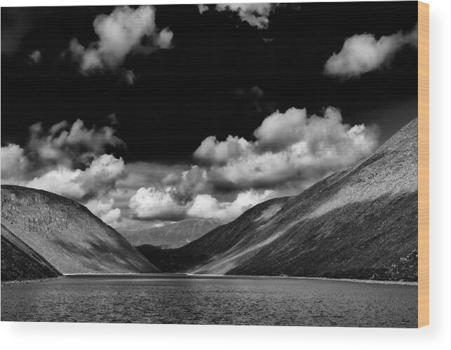 Silent Valley Wood Print featuring the photograph Ben Crom 1 by Nigel R Bell