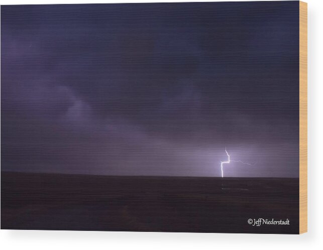 Storms Wood Print featuring the photograph Bent by Jeff Niederstadt