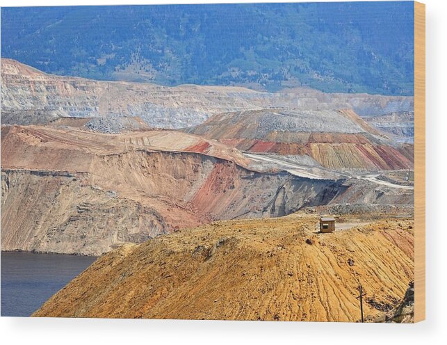 Butte Wood Print featuring the photograph Berkeley Pit by Image Takers Photography LLC - Carol Haddon