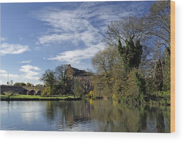 Bright Wood Print featuring the photograph Beside The River - Burton on Trent by Rod Johnson