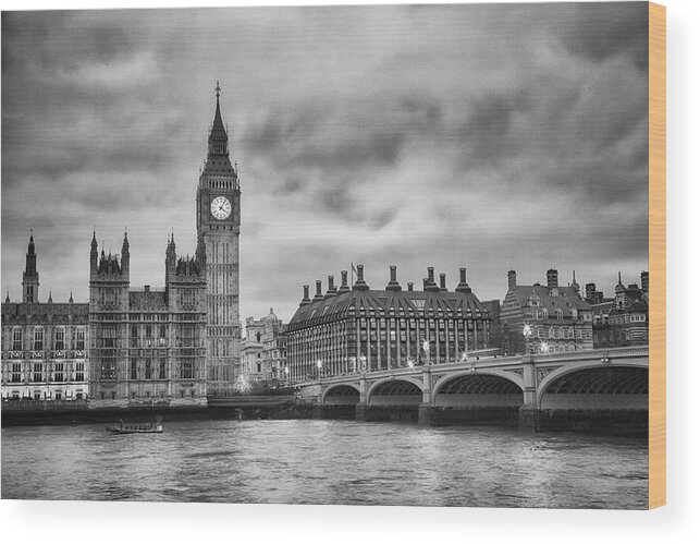 Clock Tower Wood Print featuring the photograph Big Ben by Elisabeth Pollaert Smith