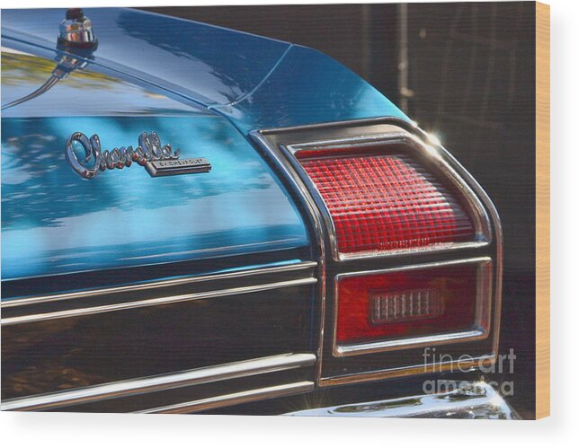  Wood Print featuring the photograph Blue Chevelle by Dean Ferreira