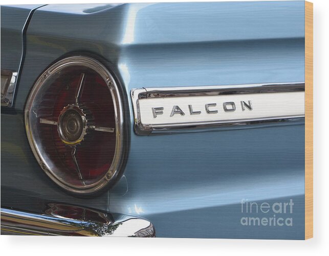  Wood Print featuring the photograph Blue Falcon by Dean Ferreira