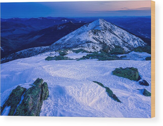 Mt. Lincoln Wood Print featuring the photograph Blue Lincoln by Jeff Sinon