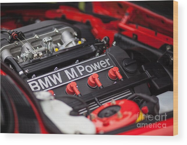 Bmw Wood Print featuring the photograph BMW M Power by Mike Reid